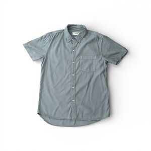 Buck Mason Draped Twill Short Sleeve One Pocket Shirt